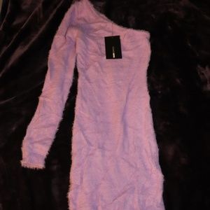 Purple Off-The-Shoulder Dress